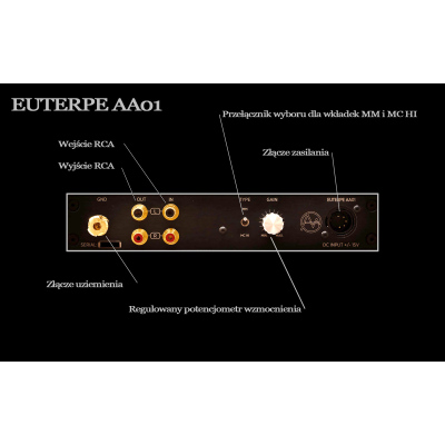 Euterpe AA01 – Przedwzmacniacz Gramofonowy MM/MC